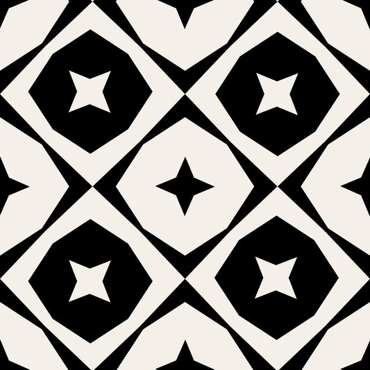 Monochrome Star Lattice Wallpaper⁠
