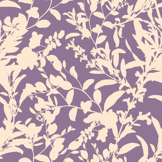 Cream Botanical Silhouette Wallpaper⁠