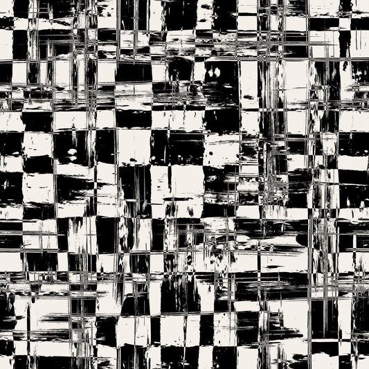 Abstract Ink Grid Mural Wallpaper⁠