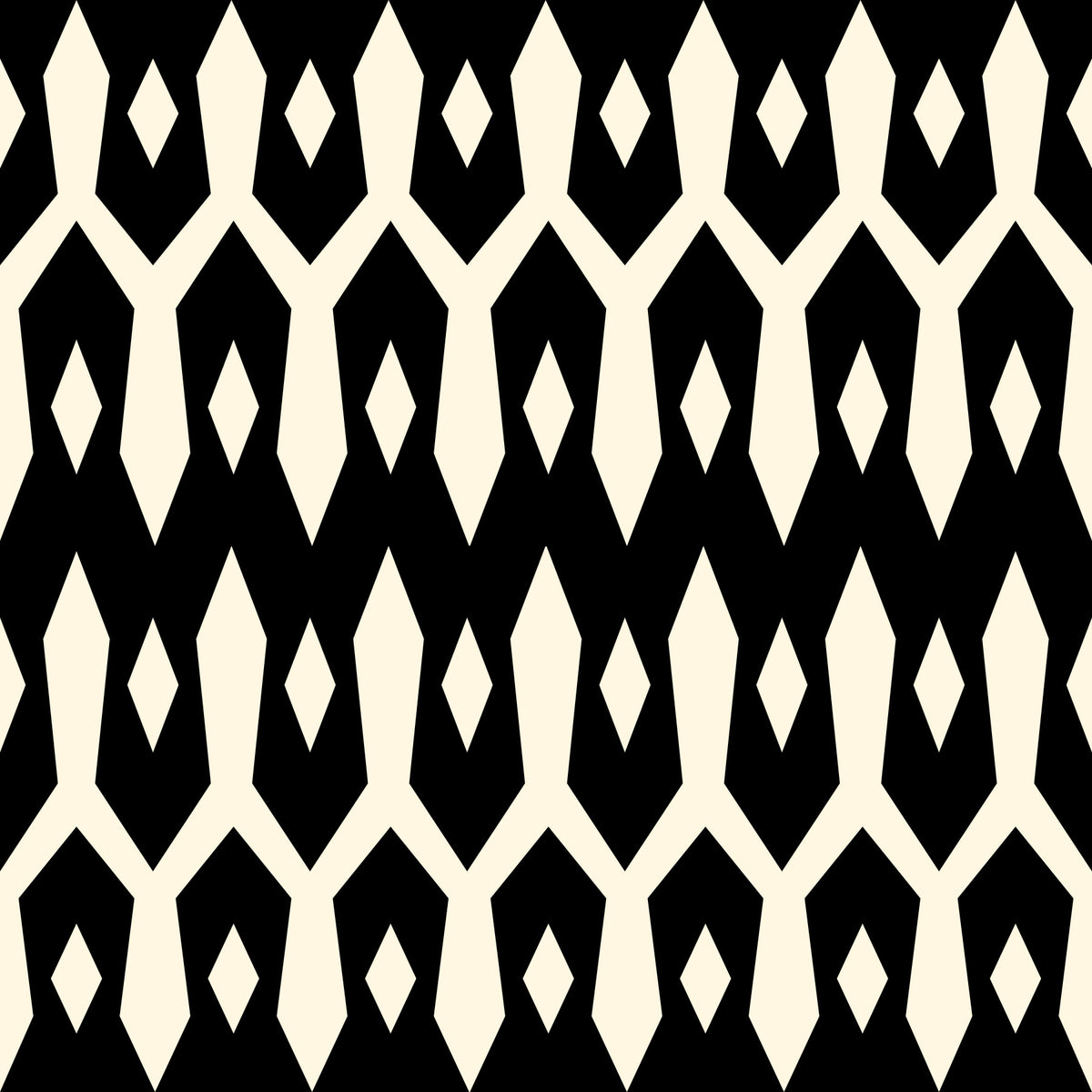 Abstract Interlocking Diamond Motif Wallpaper⁠ in your room