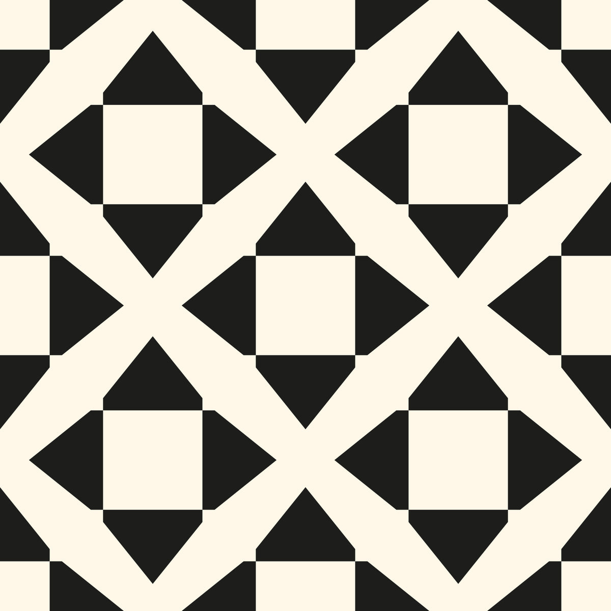 Minimalist Diamond Grid Wallpaper⁠ in your room — zoomed