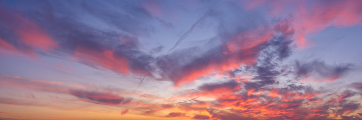Twilight Cloudscape Art Wall Mural in your room — zoomed