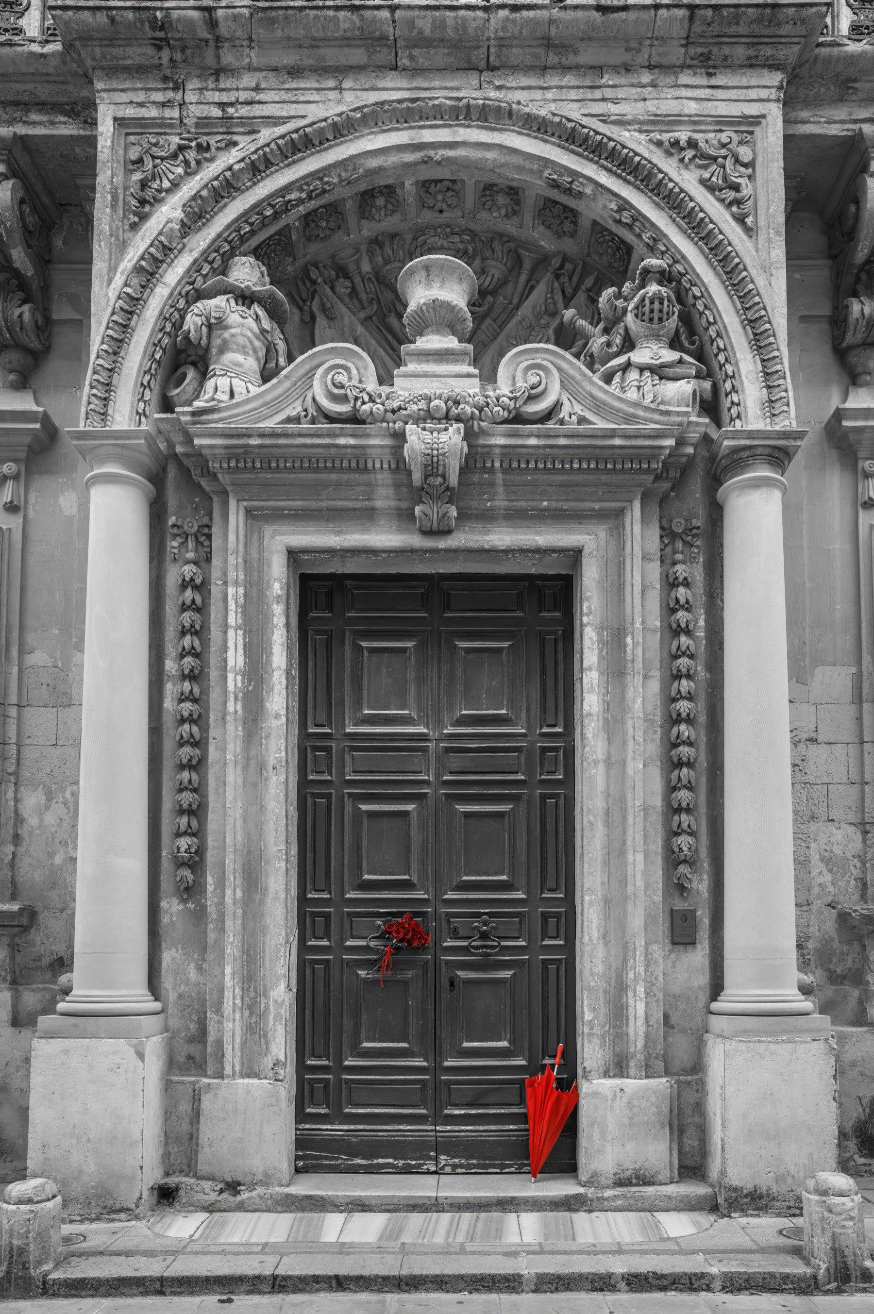 Baroque Stone Entryway Wall Mural