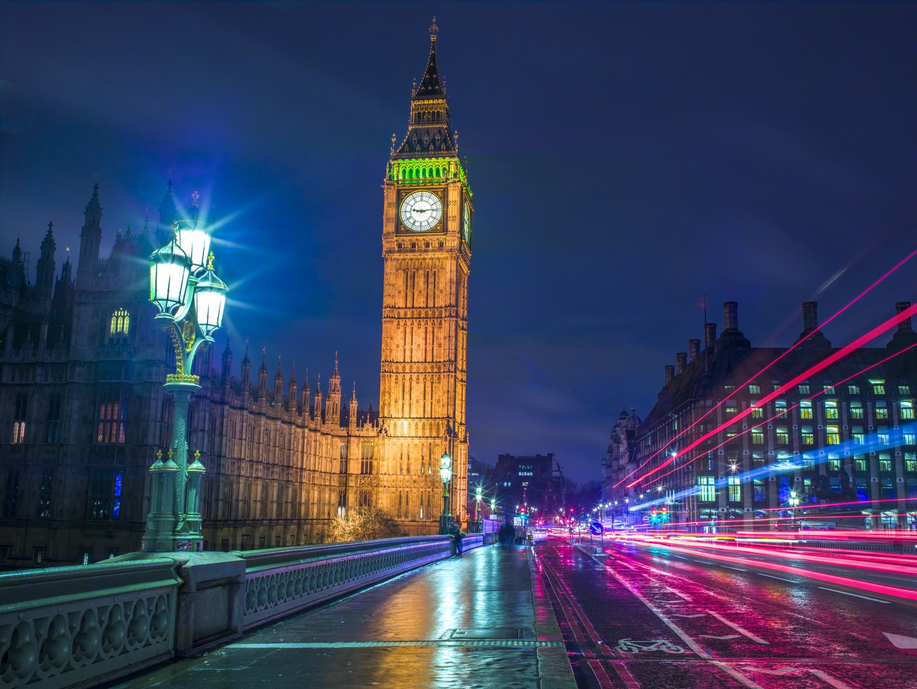 London Metropolitan Glow Wall Mural