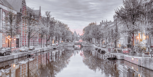 Twilight Reflections on Historic Waterways Wall Mural