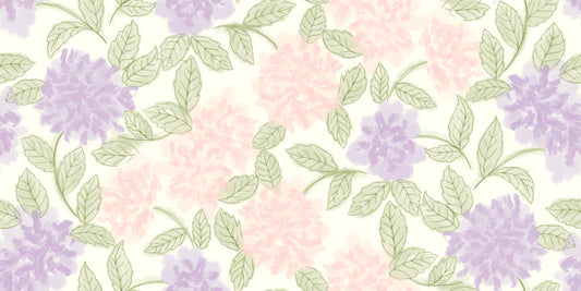 Soft Watercolor Hydrangea Garden Wallpaper⁠