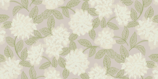 Minimalist Garden Leaf Motif Wallpaper⁠