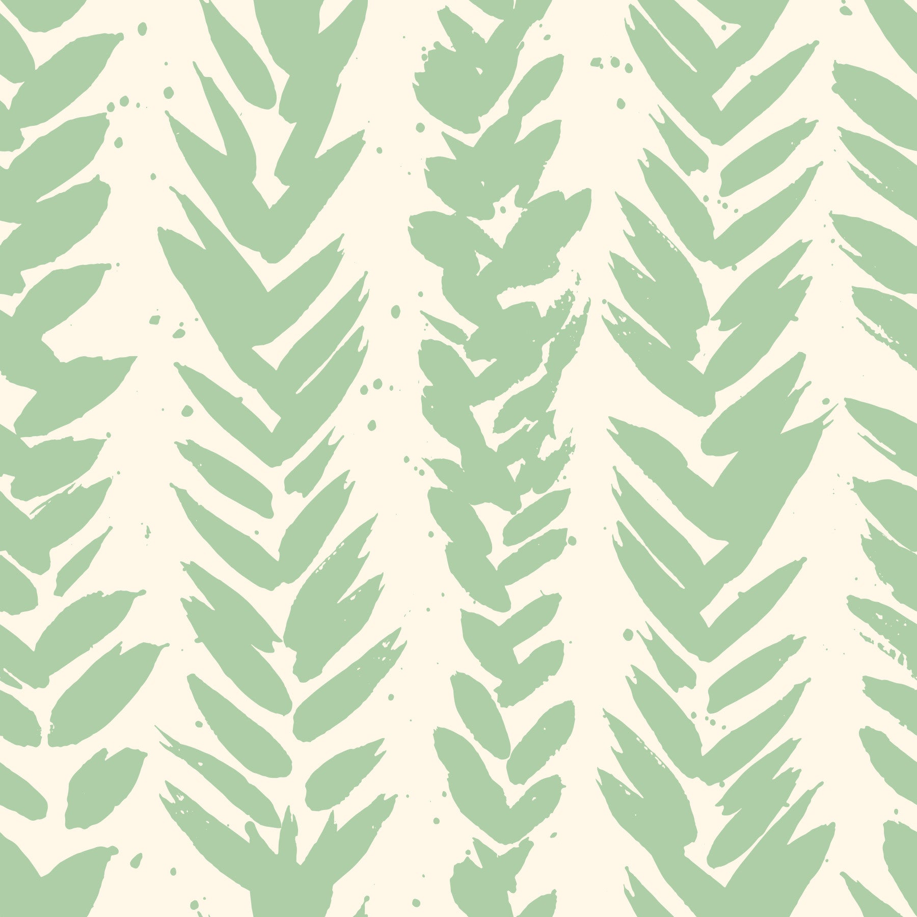 Sage Brushstroke Herringbone Wallpaper⁠