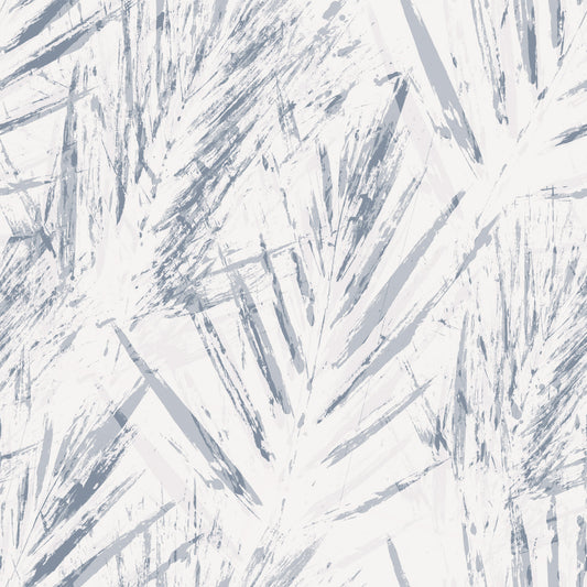 Monochrome Textured Palm Foliage Wallpaper⁠