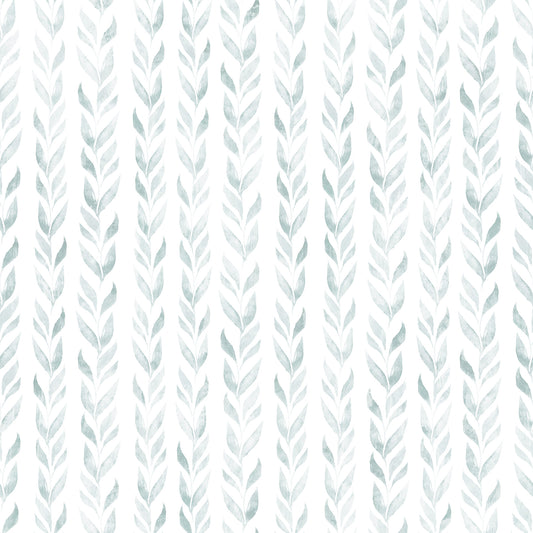Serene Sage Leaf Vertical Trails Wallpaper⁠