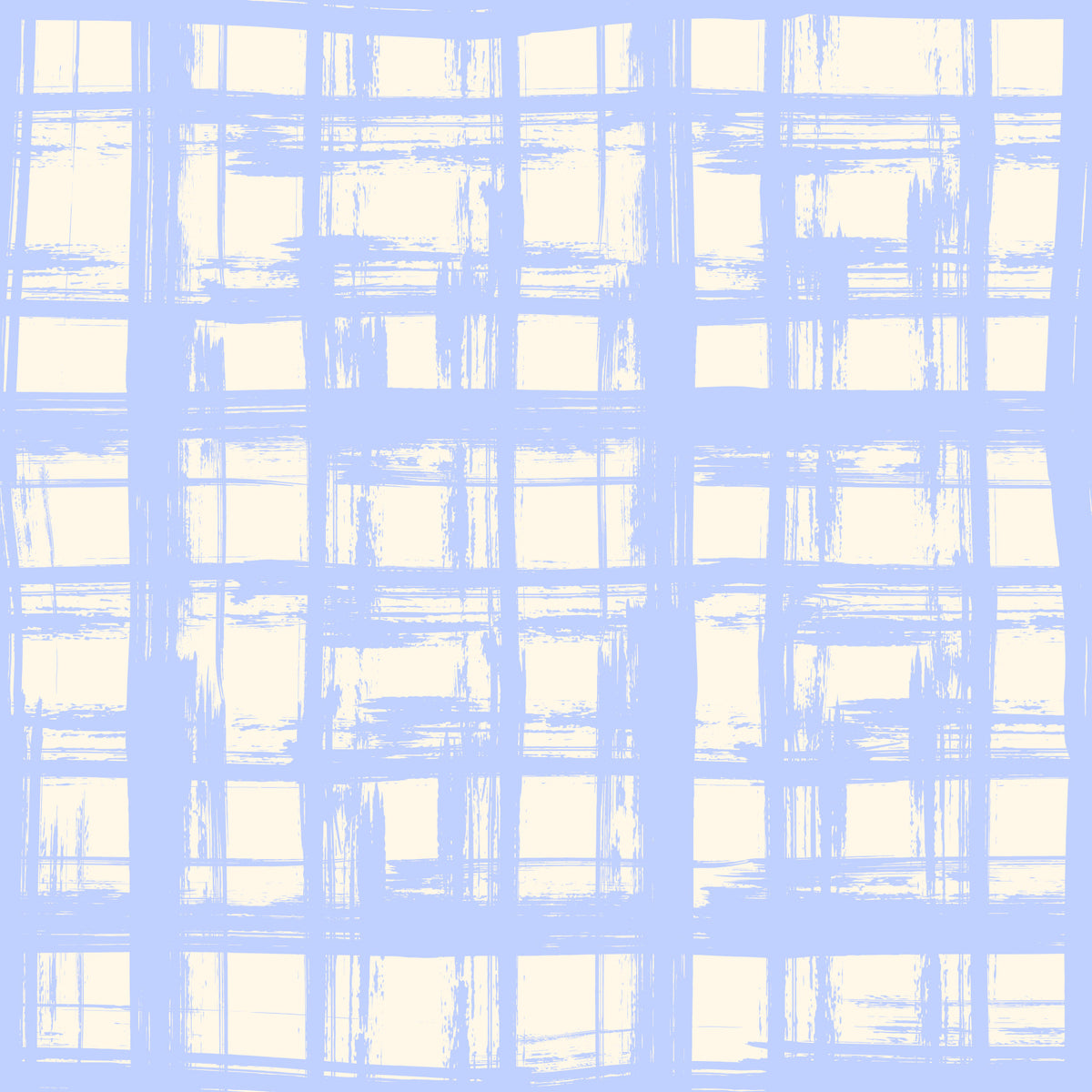 Abstract Cream and Blue Plaid Wallpaper⁠ in your room — zoomed