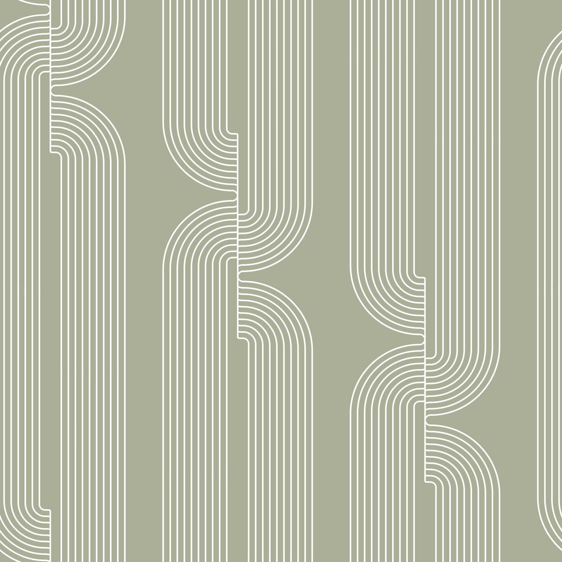 Sage Green Linear Flow Wallpaper⁠