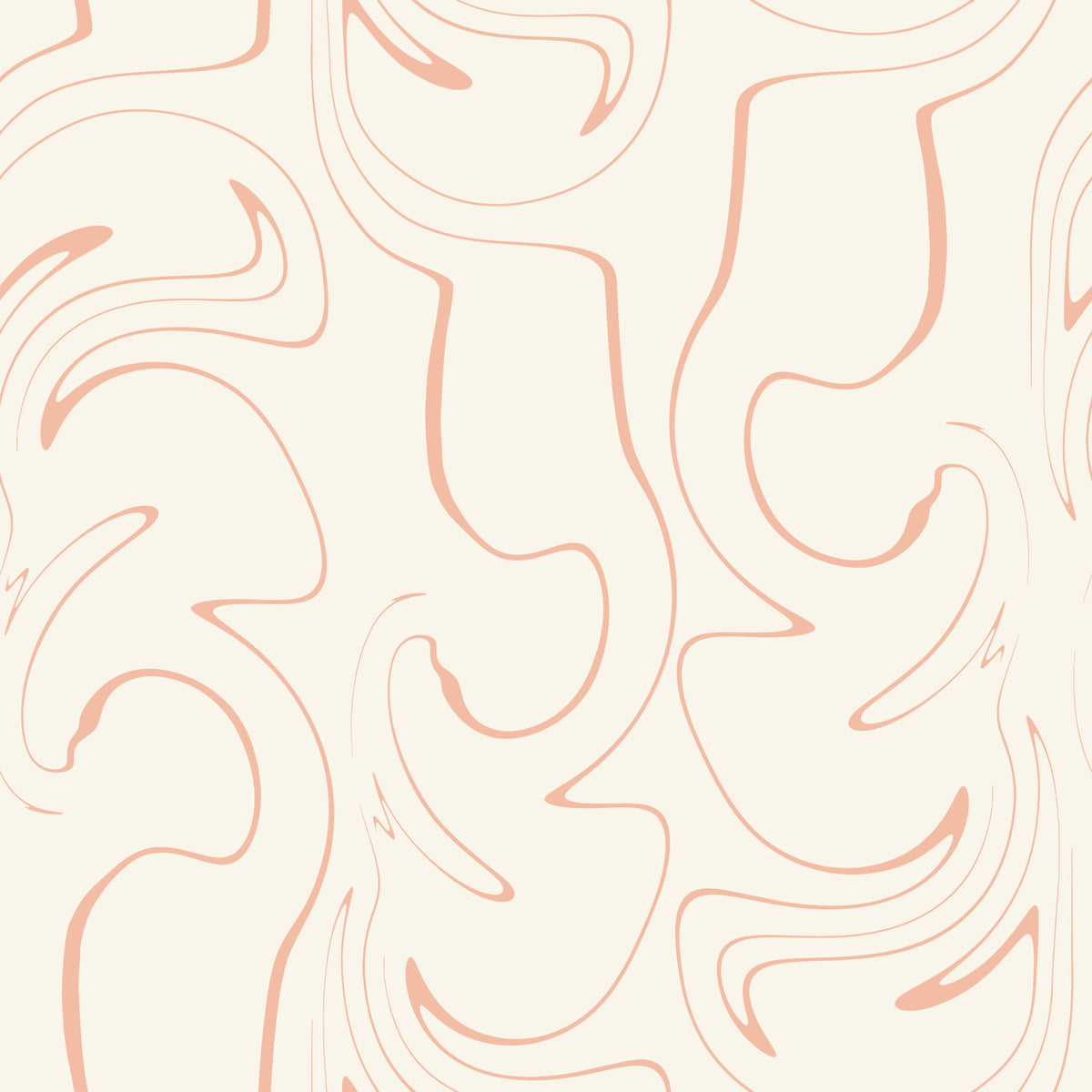 Soft Blush Swirls Wallpaper⁠