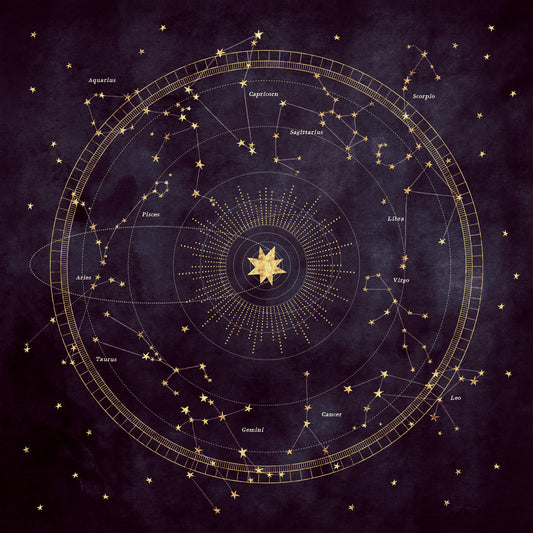 Eggplant Astro Wheel Wall Mural