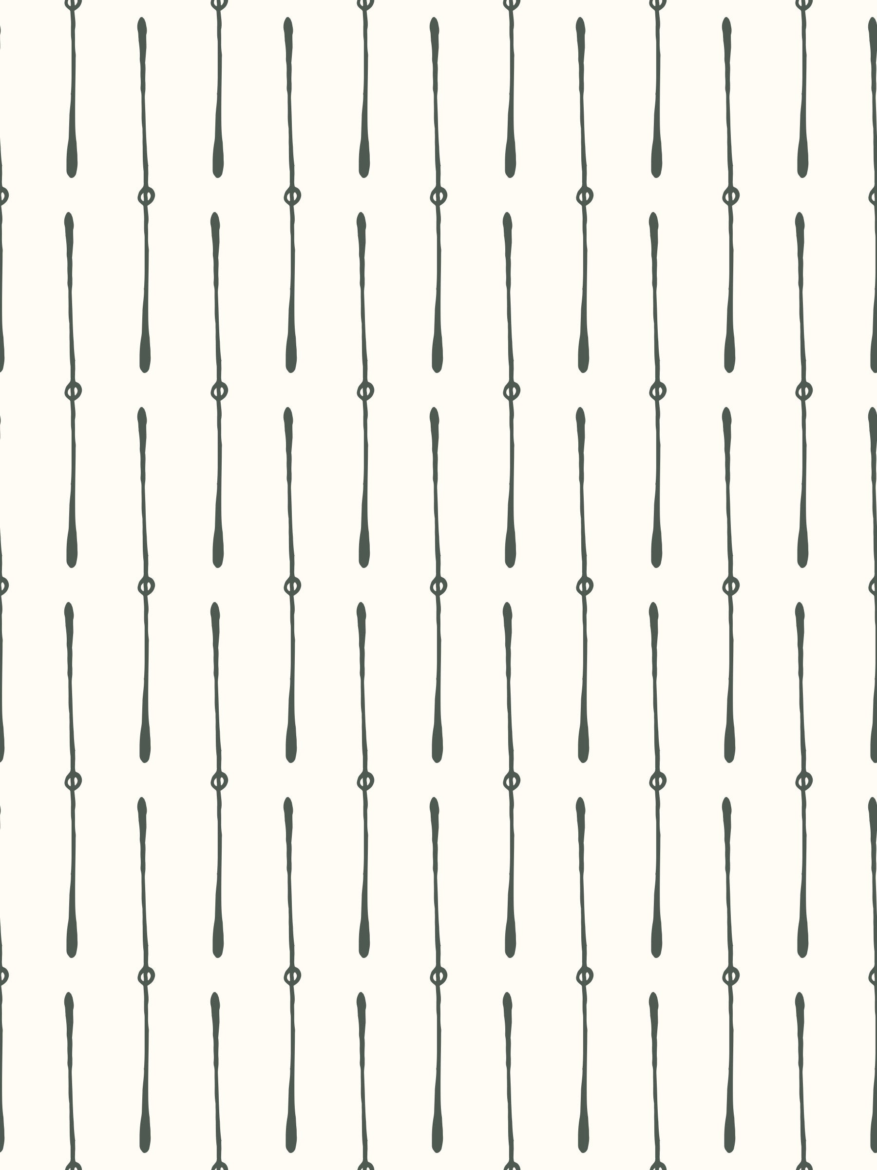 Modern Linear Spaced Strokes Pattern Wallpaper⁠