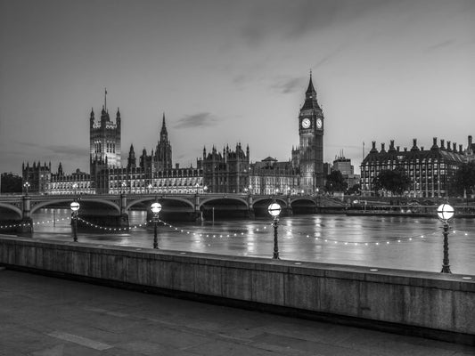 Westminster Riverside Twilight Wall Mural