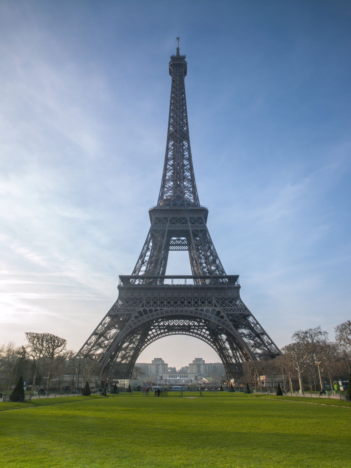 Iconic Paris Landmark Iron Lattice Wall Mural in your room — zoomed