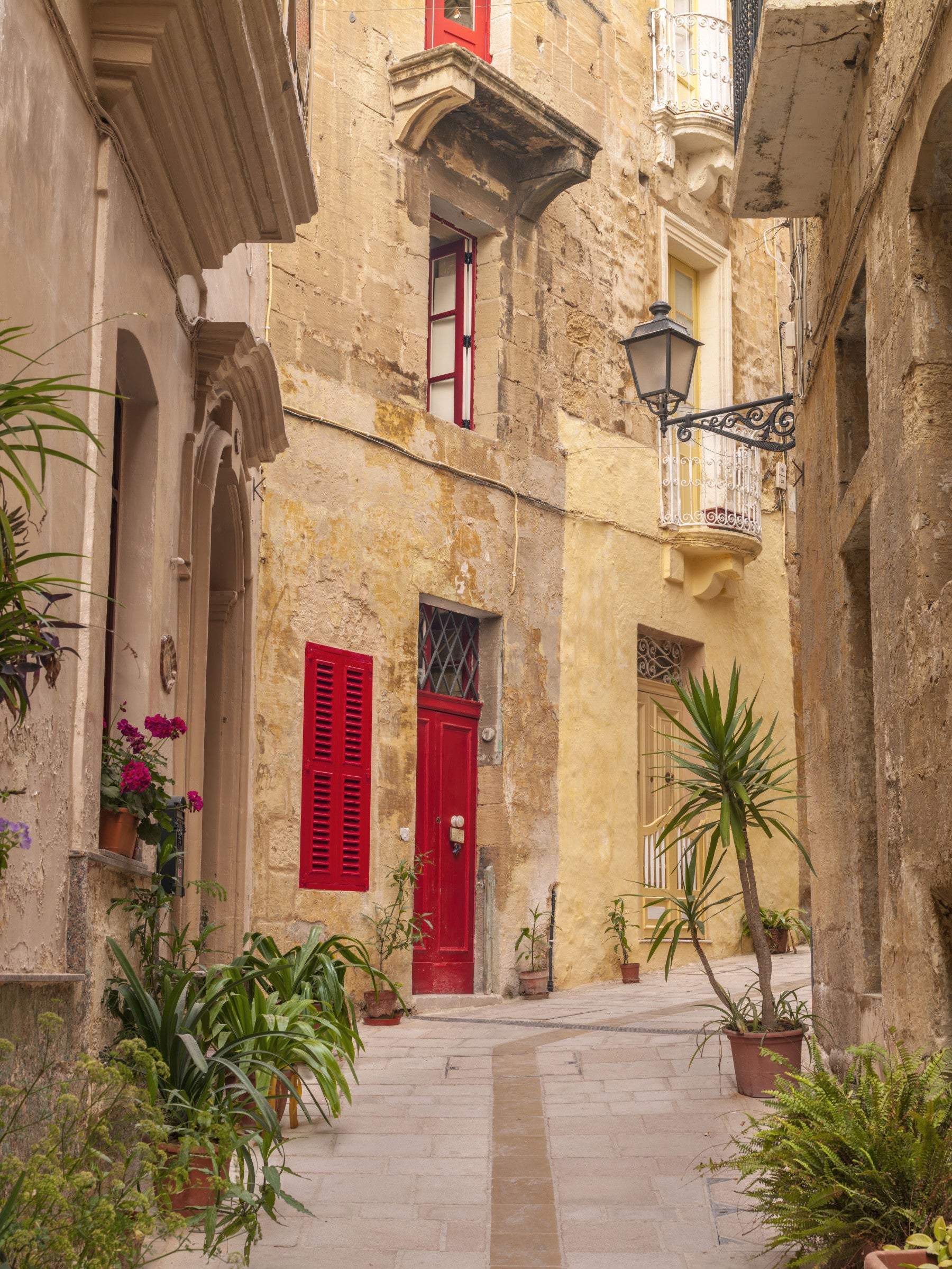 Rustic European Stone Streetscape Wall Mural
