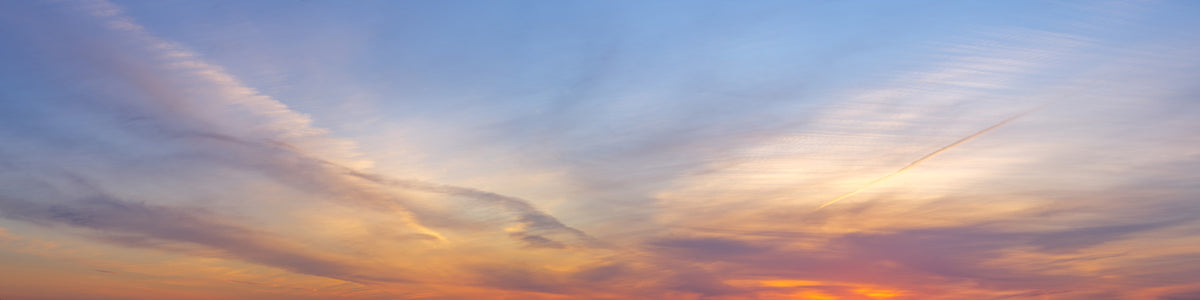 Amber Dusk Atmospheric Sky Wall Mural in your room