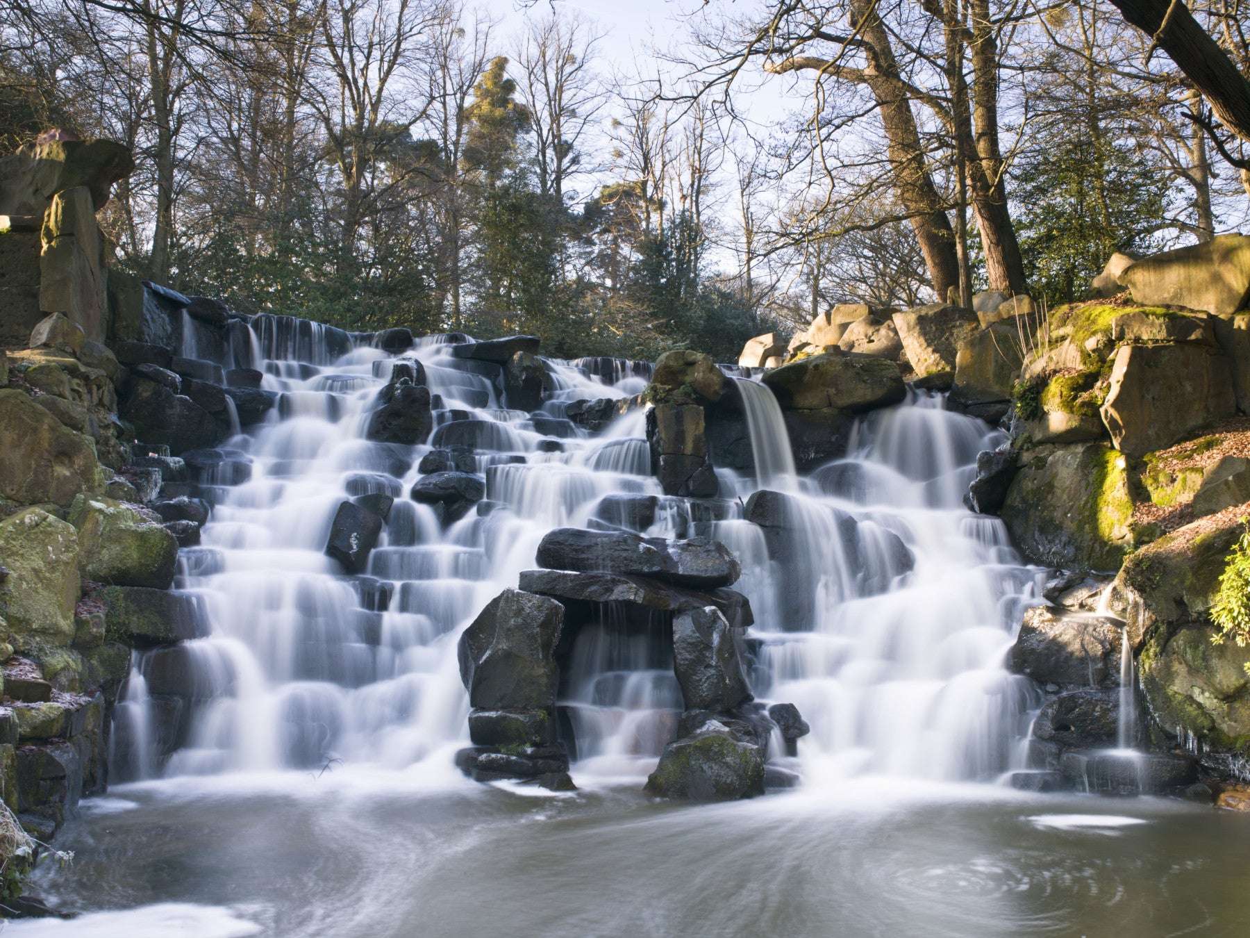 Rugged Mountain Brook Scenery Wall Mural