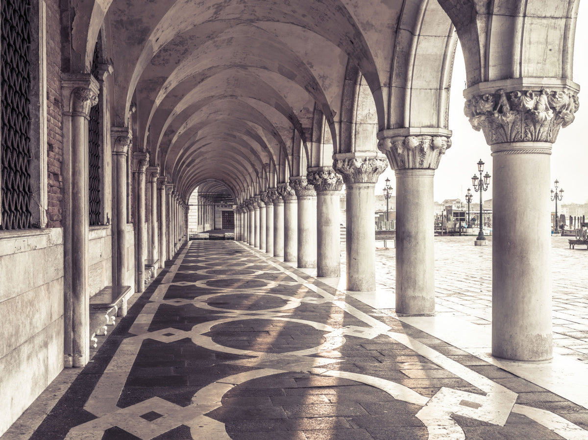 Grand Italian Stone Archway Wall Mural in your room — zoomed