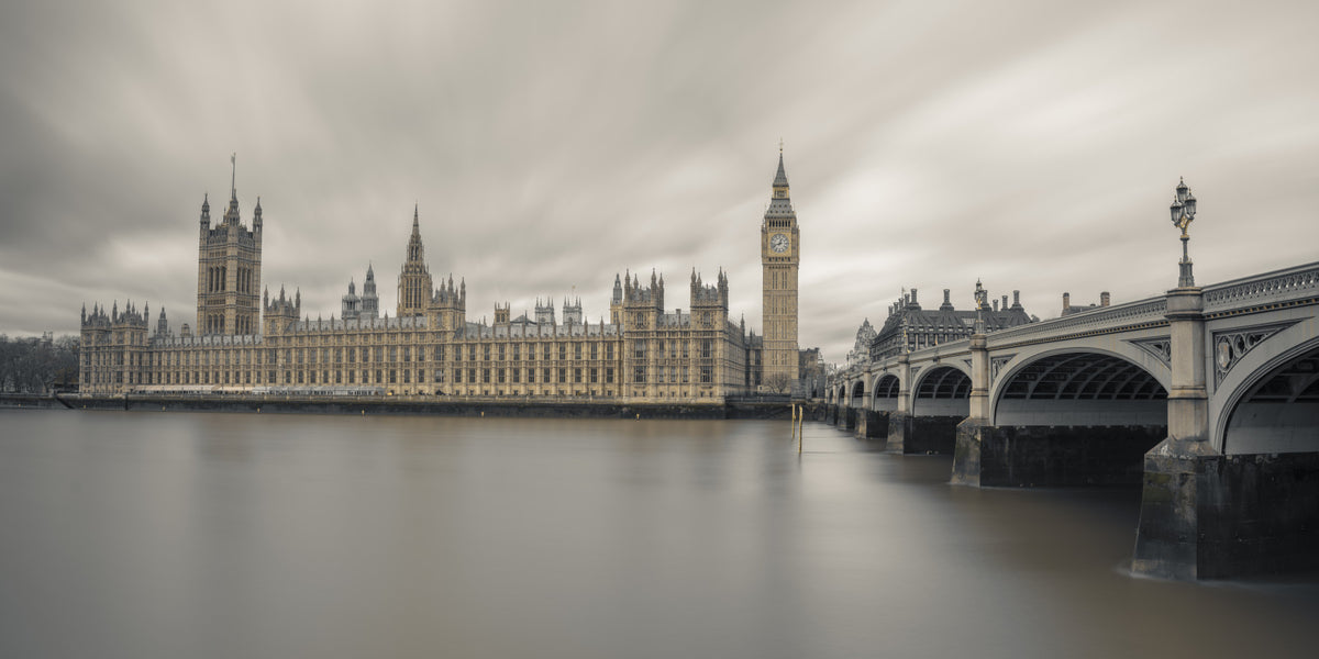 Westminster Big Ben Atmospheric View Wall Mural in your room