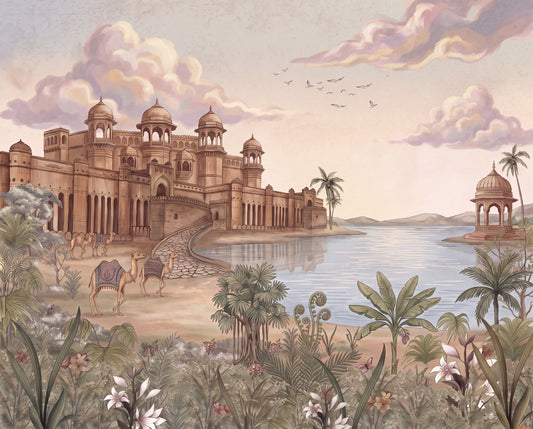Palace by the Lake Wall Mural
