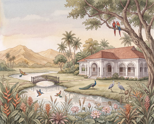 Whispering Garden Estate Wall Mural