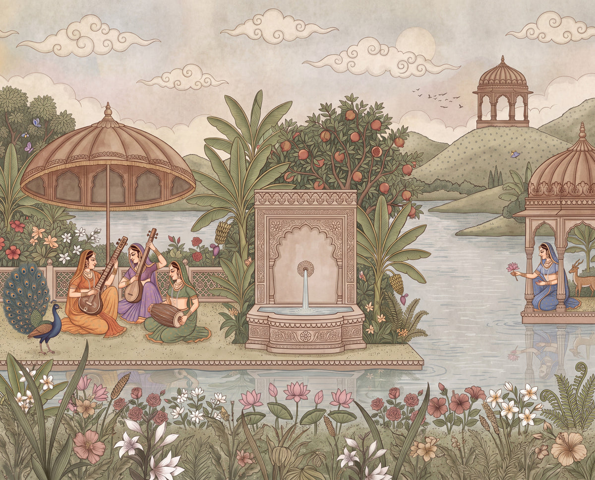 The Enchanted Garden of Raag Wall Mural-RJM08