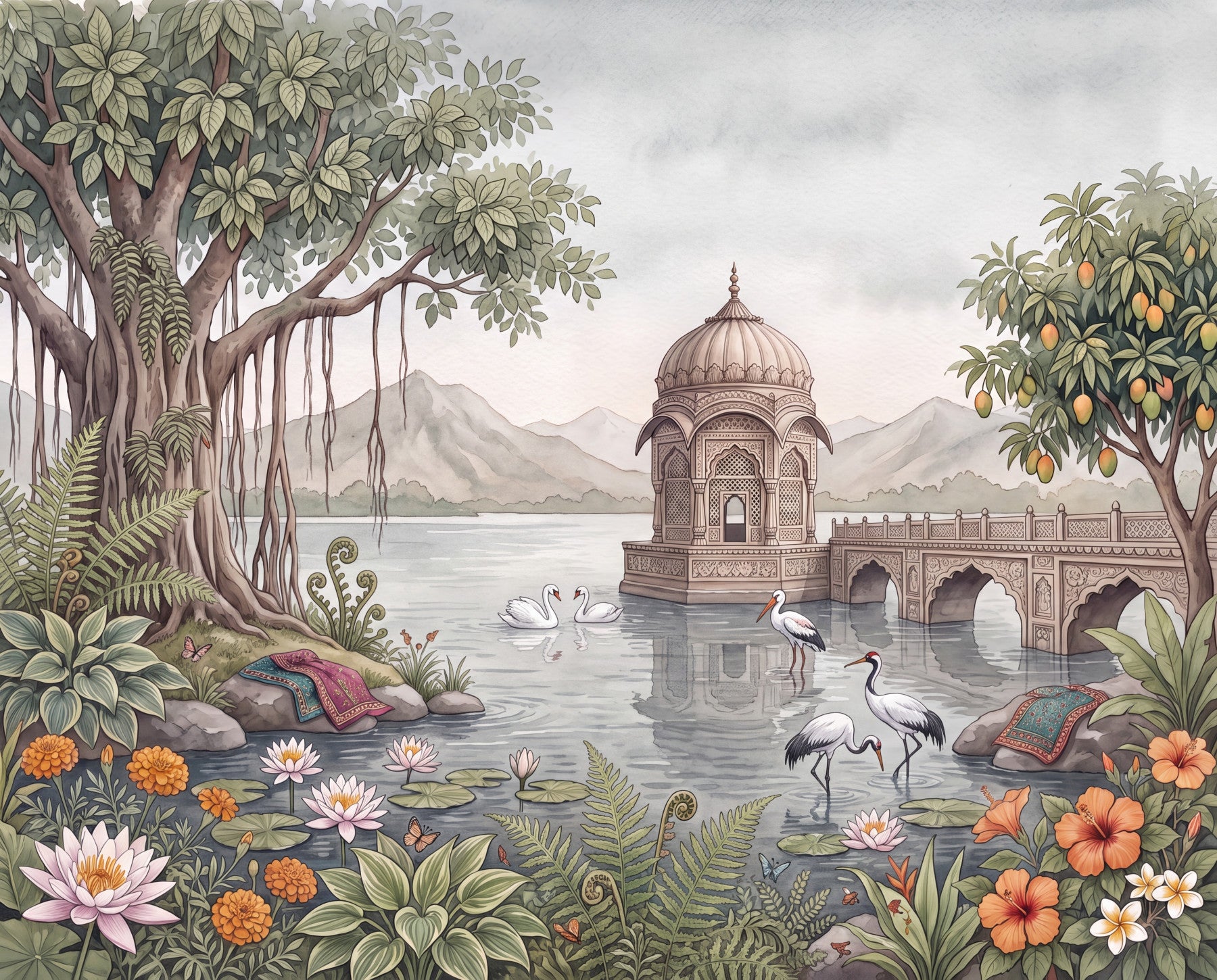 The Royal Banyan Garden Wall Mural