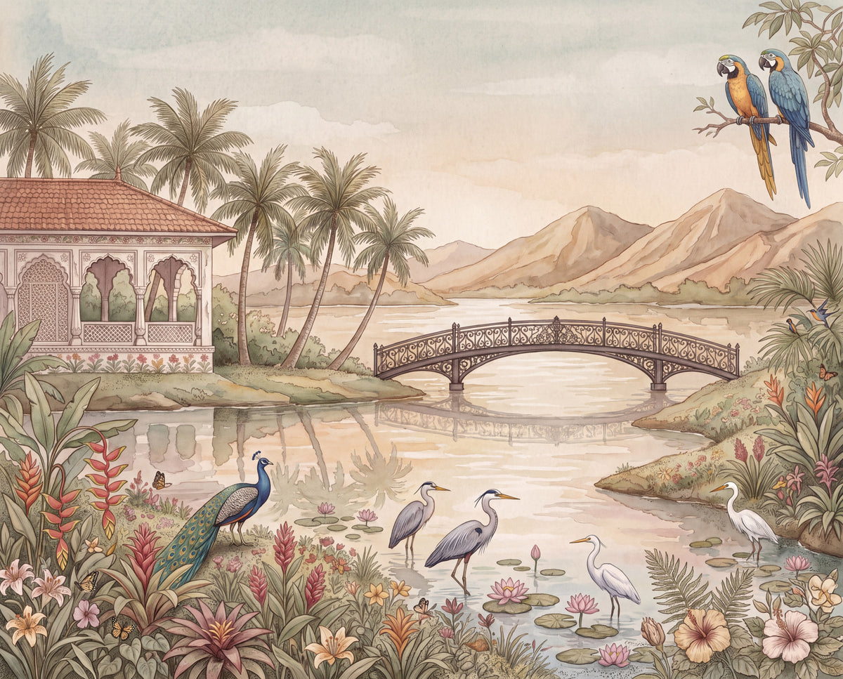 Jheel Kinara Wall Mural-RJM19