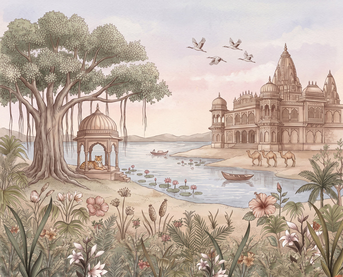 Pavitra Sarovar Wall Mural in your room