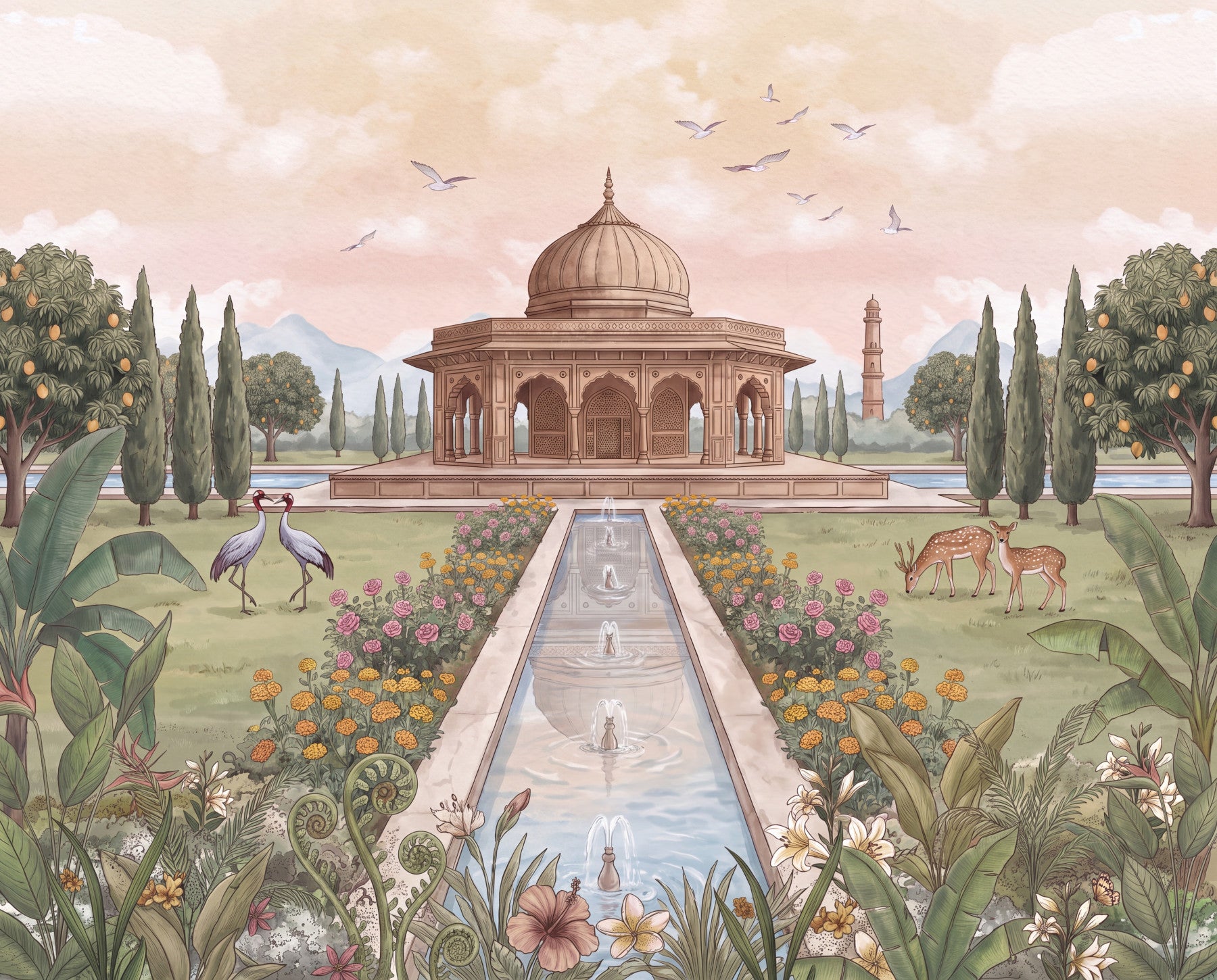 Baradari Bagh Royale Wall Mural-RJM26