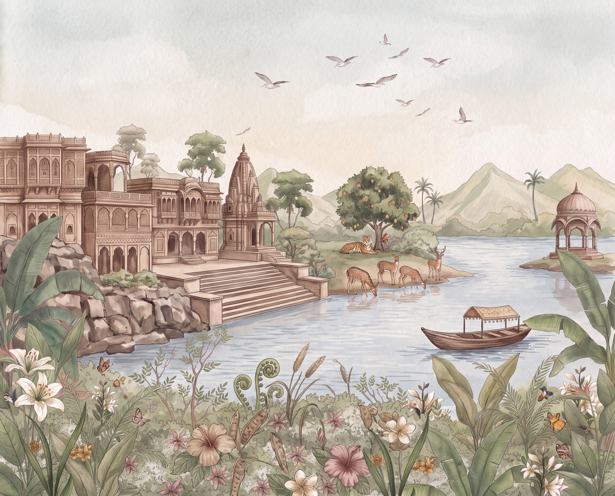 Haveli Ghat Wall Mural