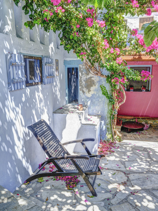 Mediterranean Courtyard Retreat Wall Mural