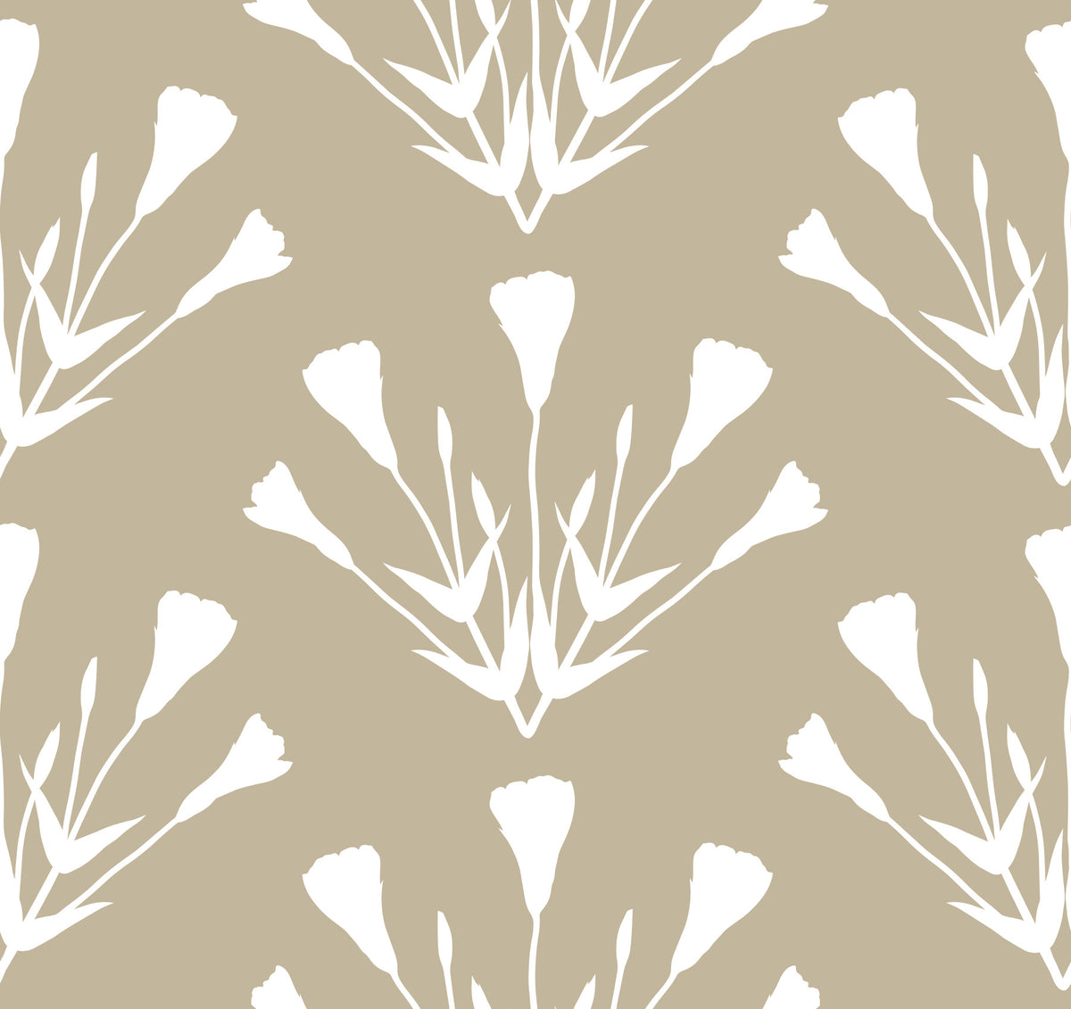 Minimalist Botanical Silhouette Sprigs Wallpaper⁠ in your room