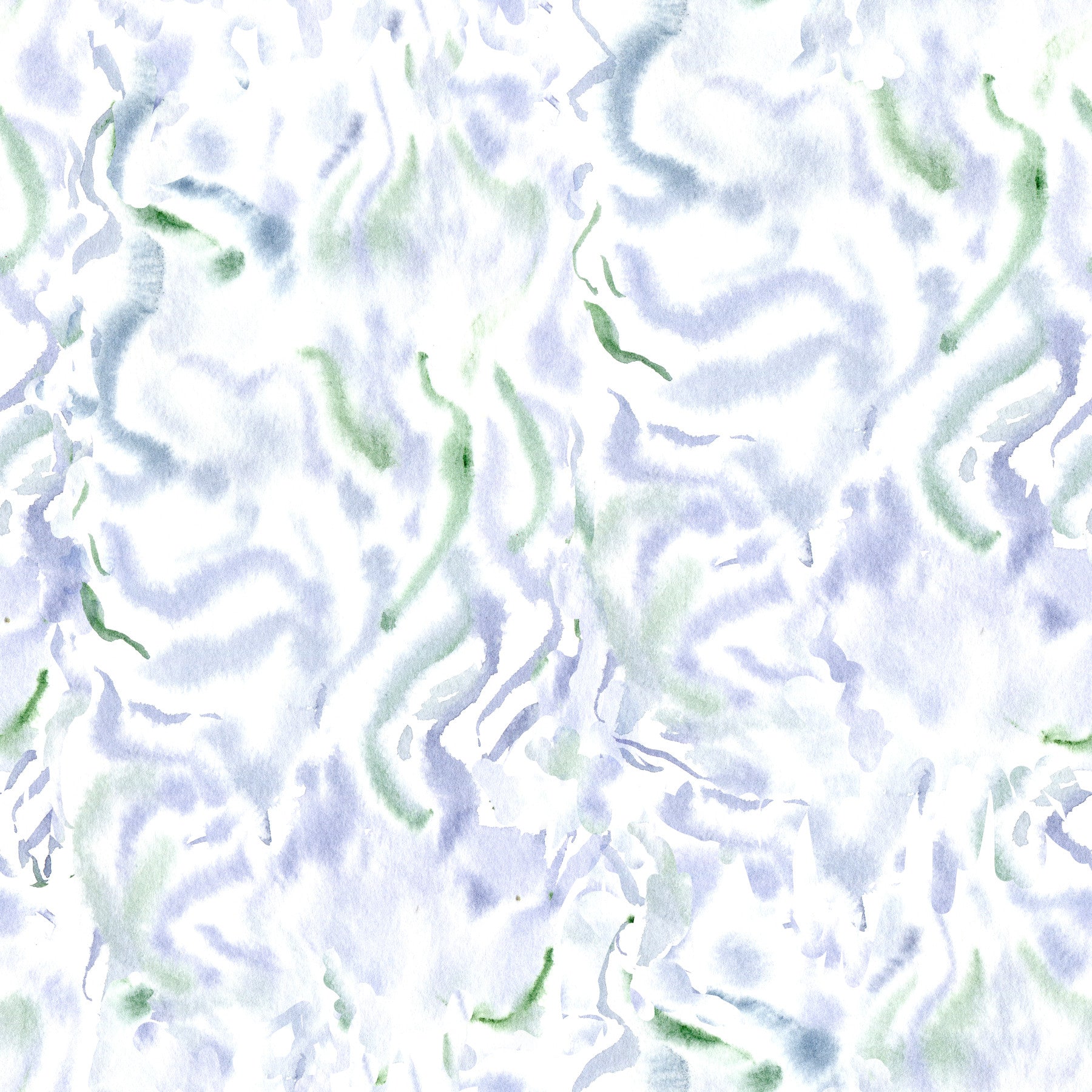 Ethereal Blue and Green Watercolor Wash Wallpaper⁠