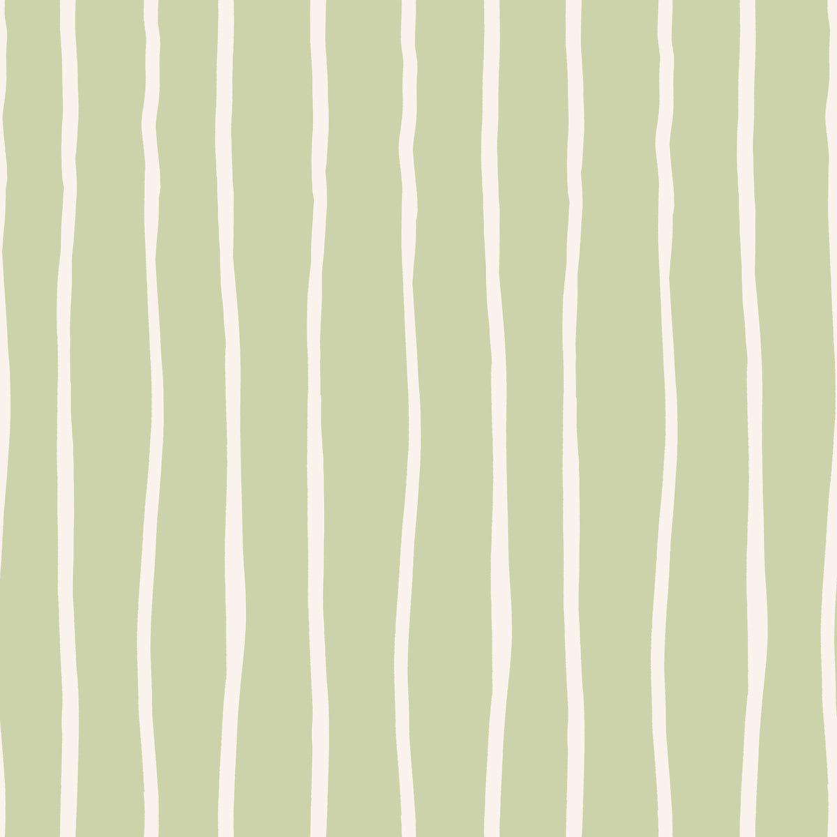 Soft Sage Hand-Drawn Vertical Stripes Wallpaper⁠ in your room — zoomed