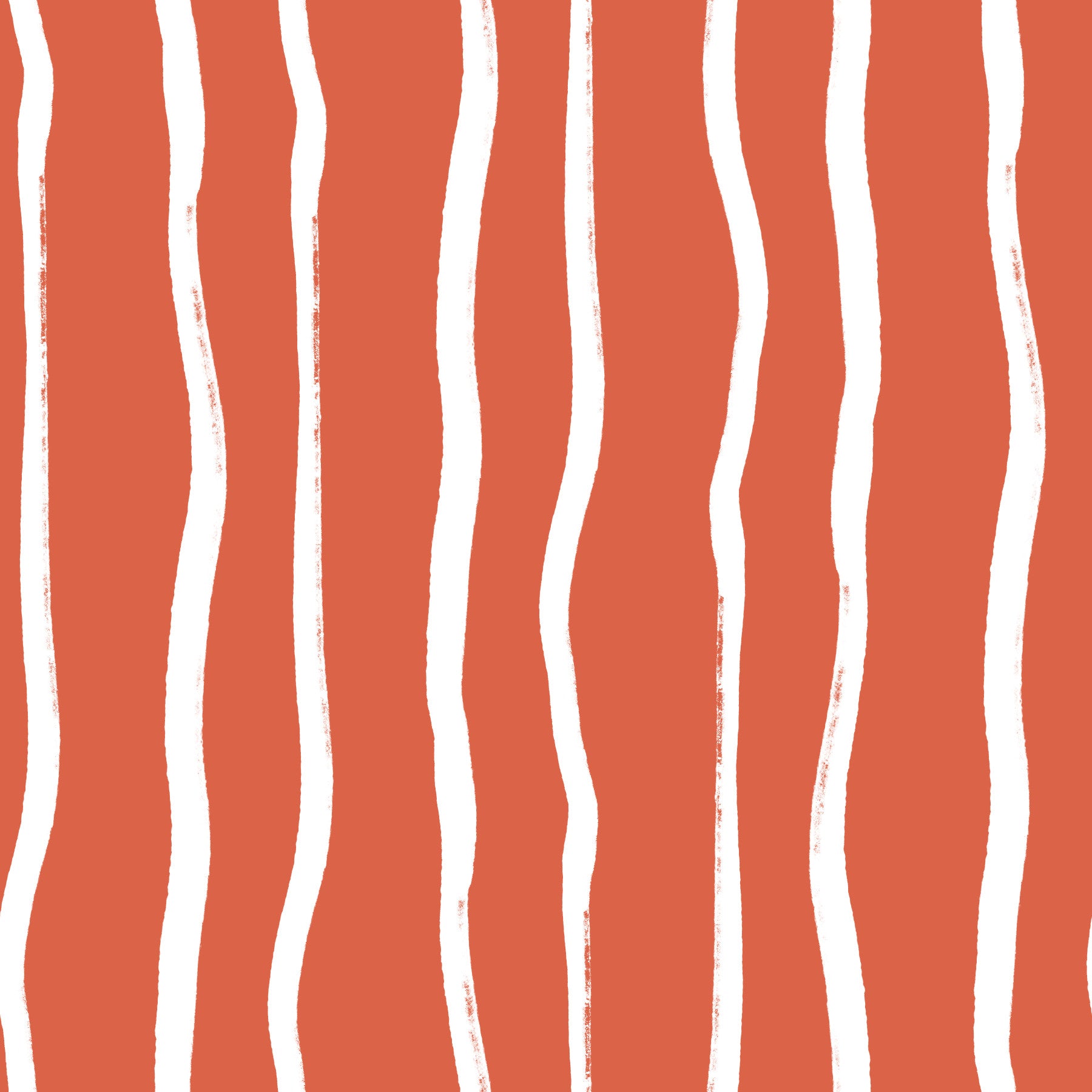 Minimalist Terracotta and White Linear Pattern Wallpaper⁠