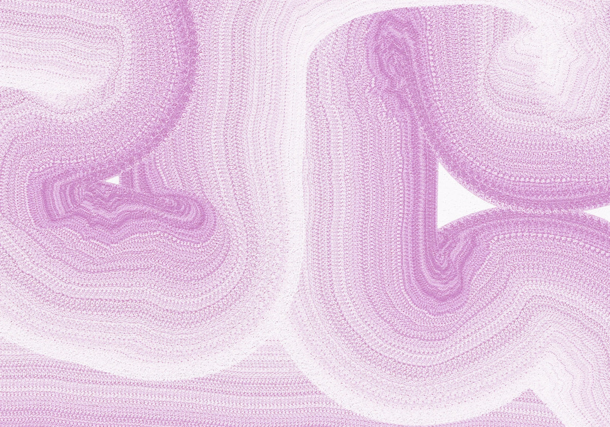 Soft Lavender Fluid Marble Flow Wall Mural in your room — zoomed