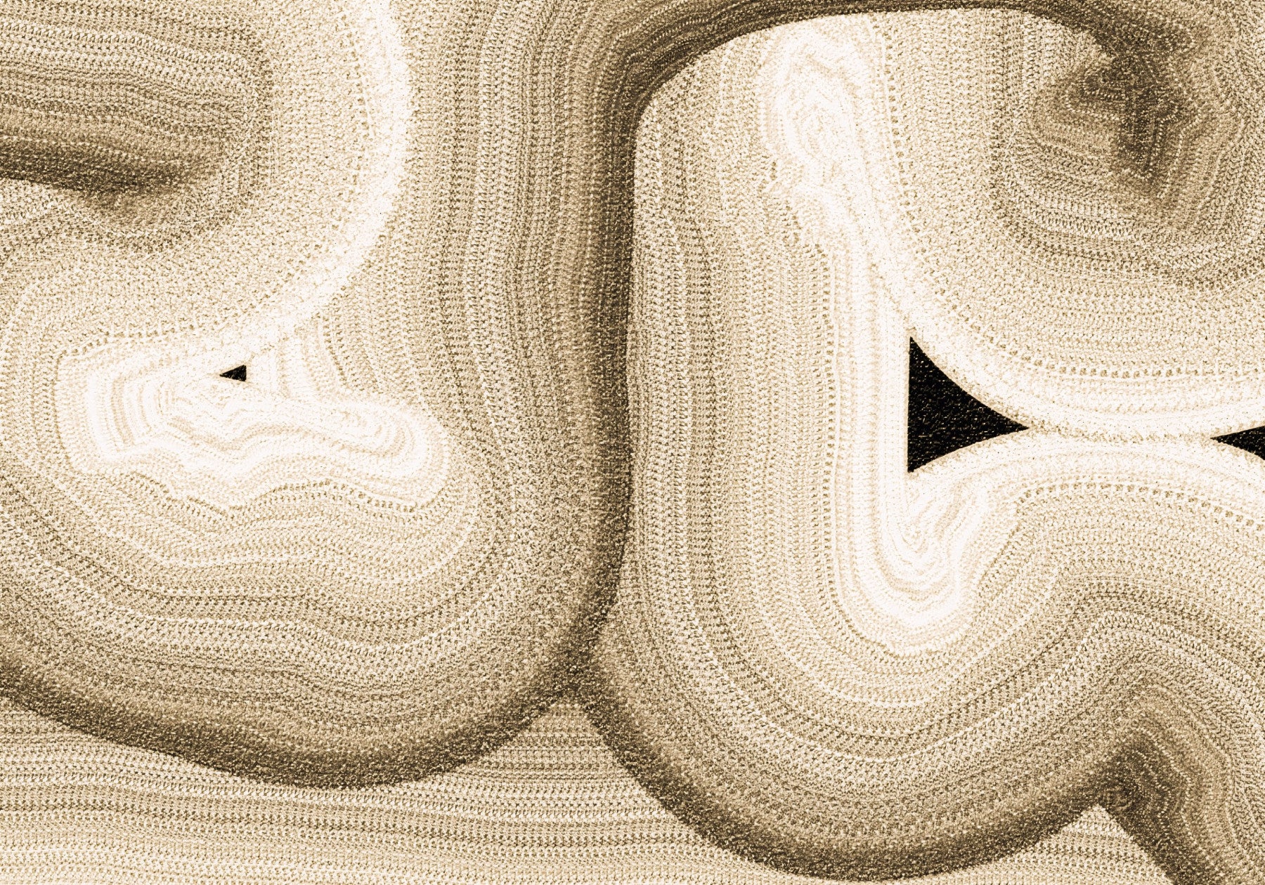 Rhythmic Sand Dune Abstract Art Wall Mural