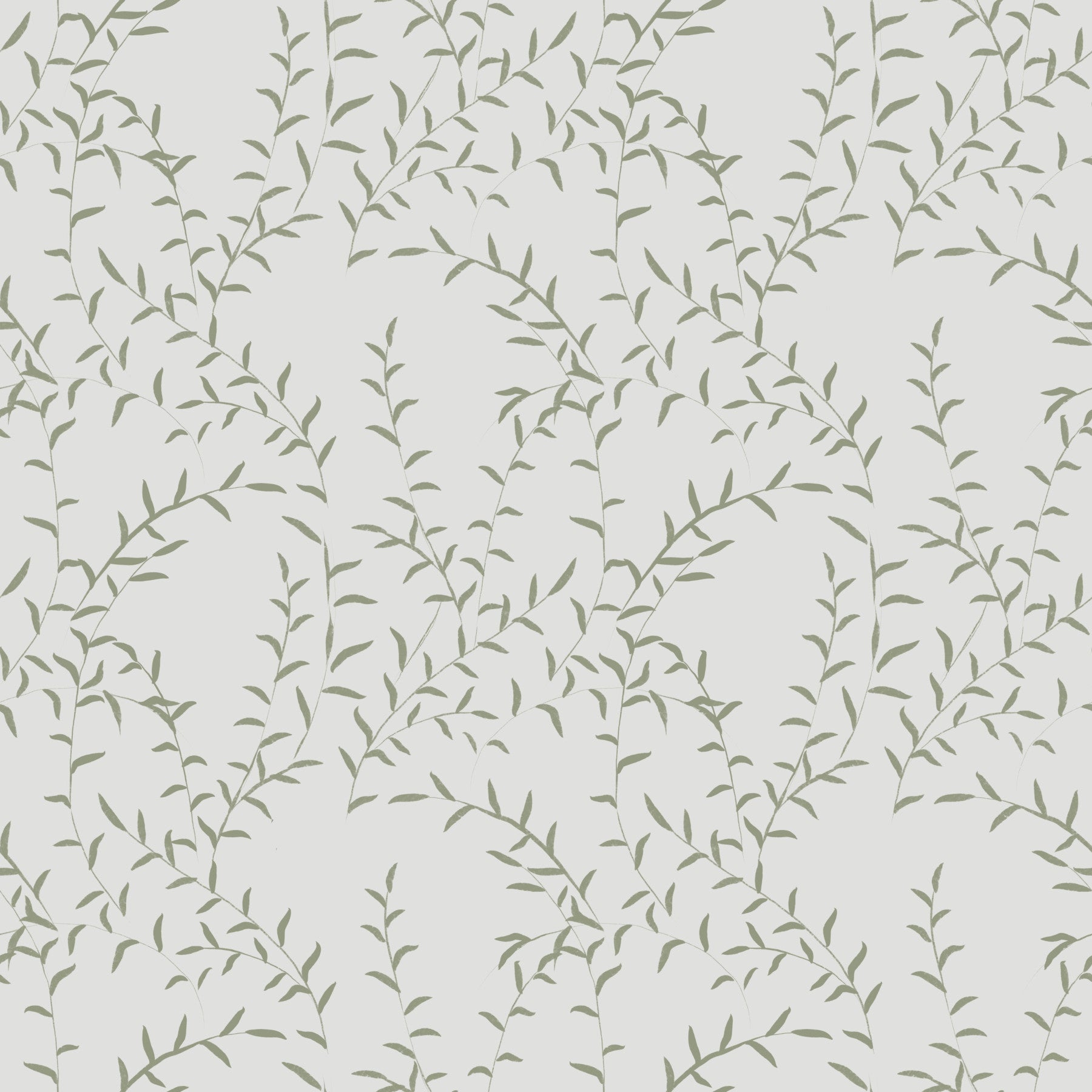 Minimalist Sage Leaf Trail Wallpaper⁠