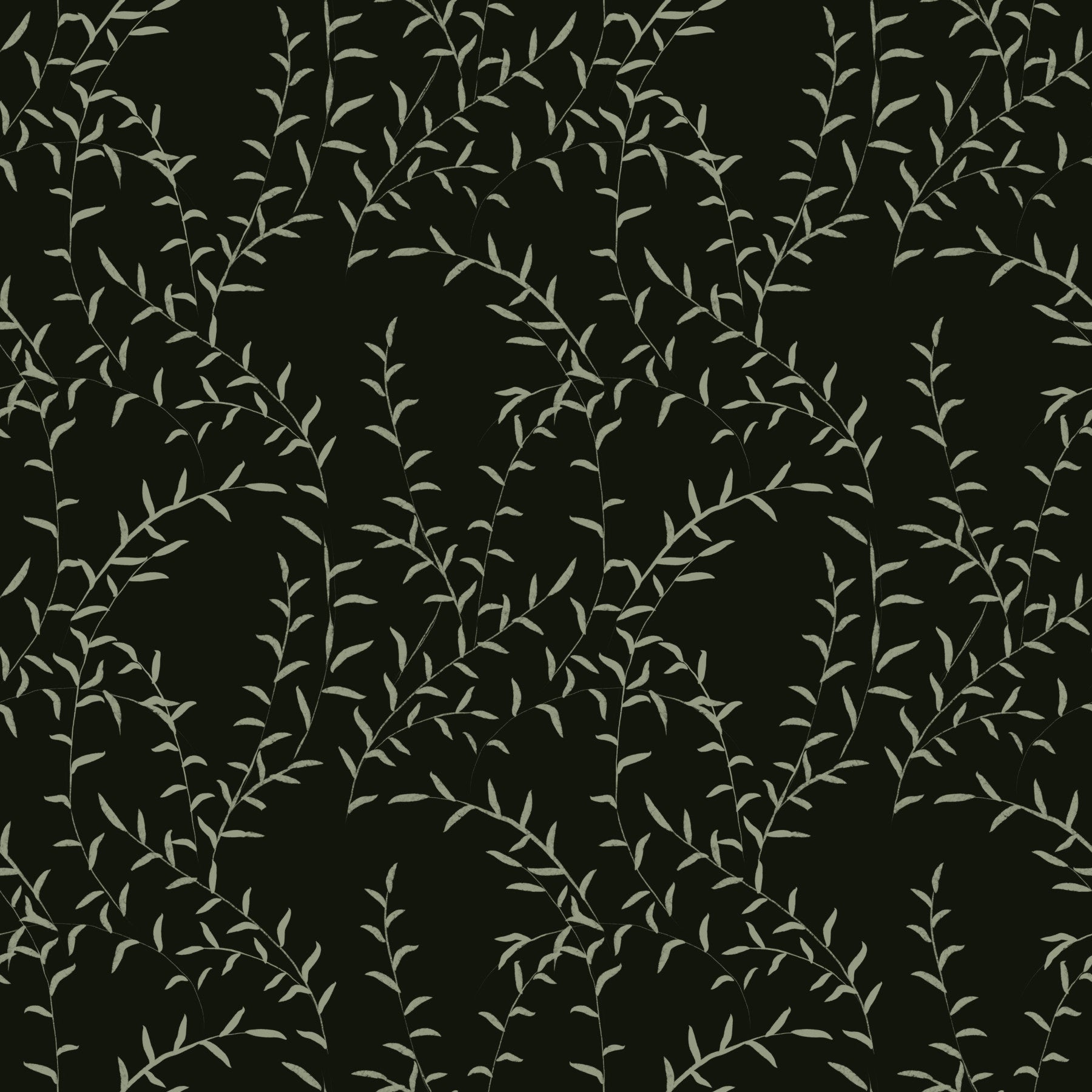 Minimalist Willow Branch Silhouette Wallpaper⁠