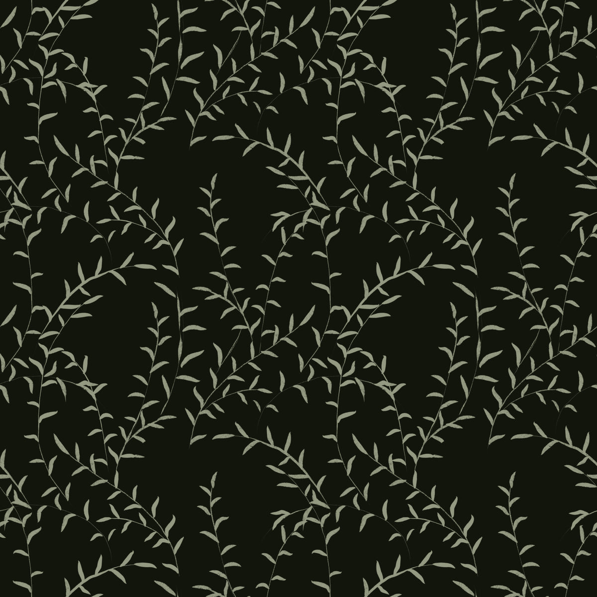 Minimalist Willow Branch Silhouette Wallpaper⁠ in your room