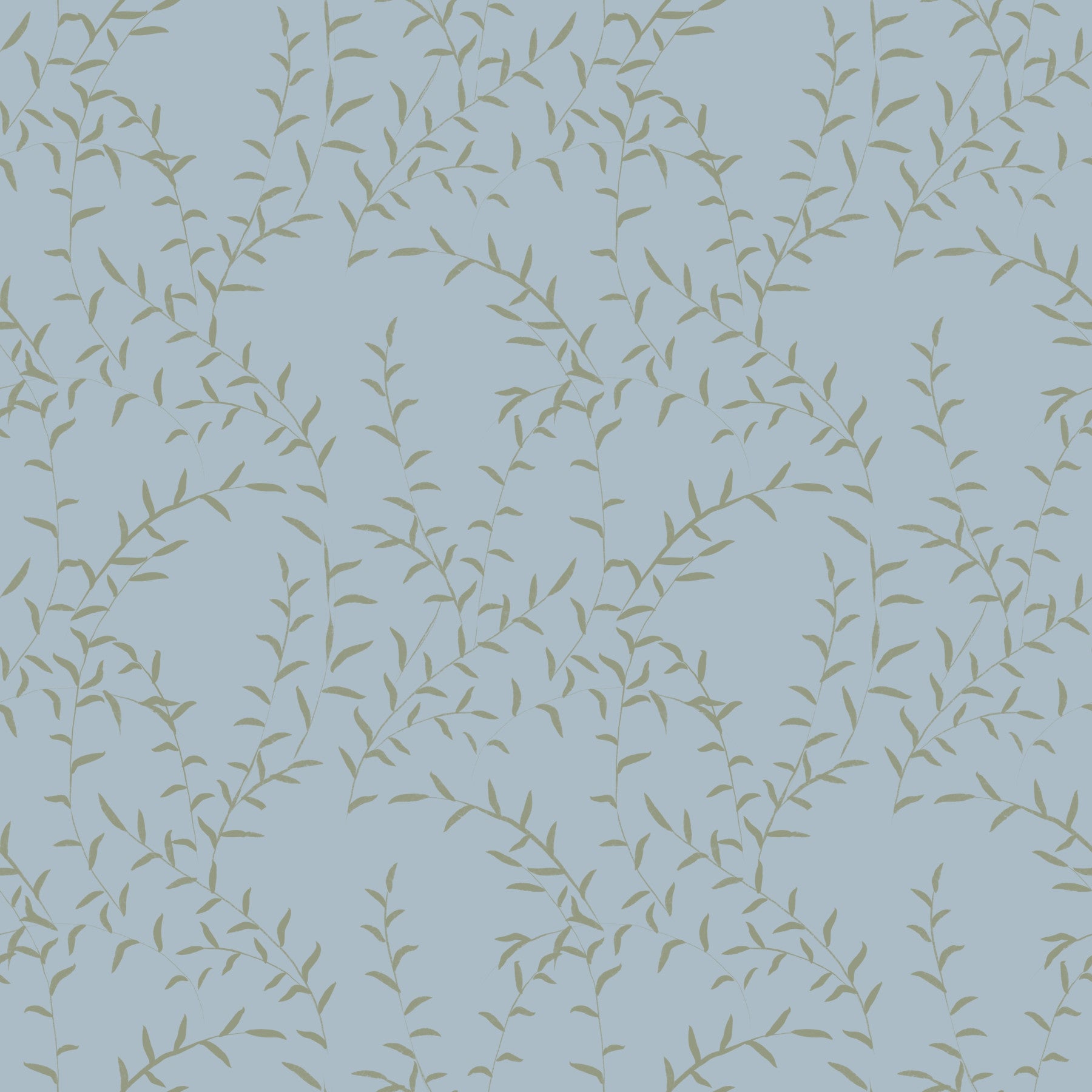 Minimalist Willow Leaf Stream Wallpaper⁠