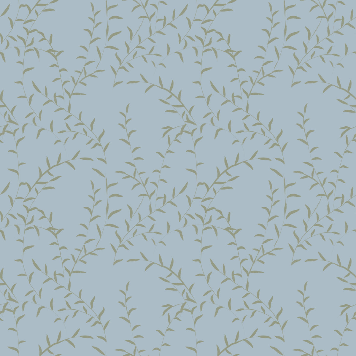 Minimalist Willow Leaf Stream Wallpaper⁠ in your room — zoomed