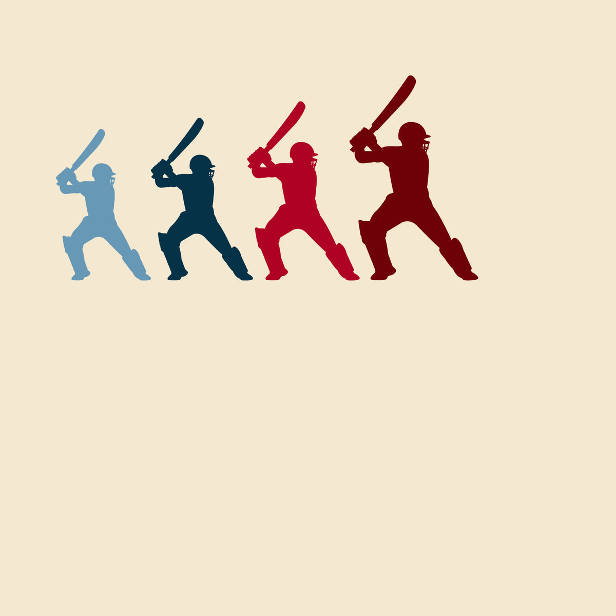 Cricket Batter Motion Mural Wall Mural in your room