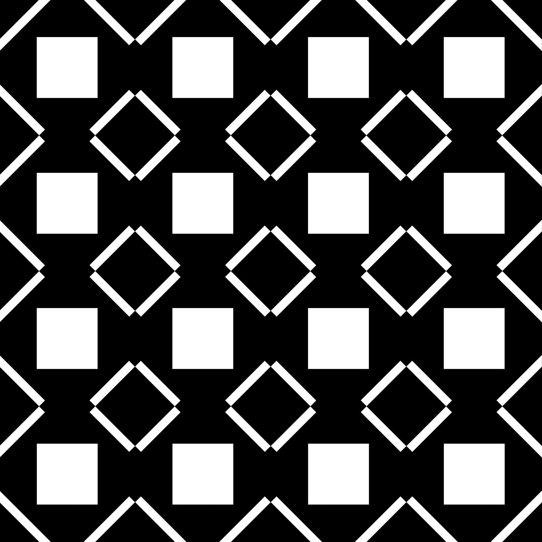 Minimalist Black and White Geometric Grid Wallpaper⁠