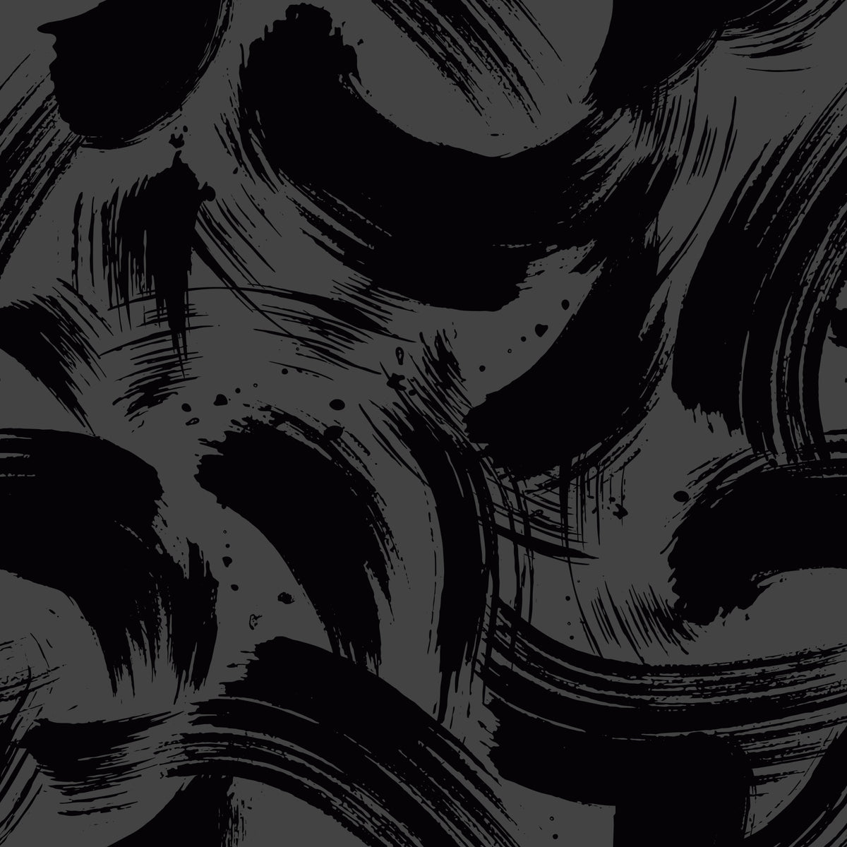 Midnight Ink Swirls Pattern Wallpaper⁠ in your room — zoomed