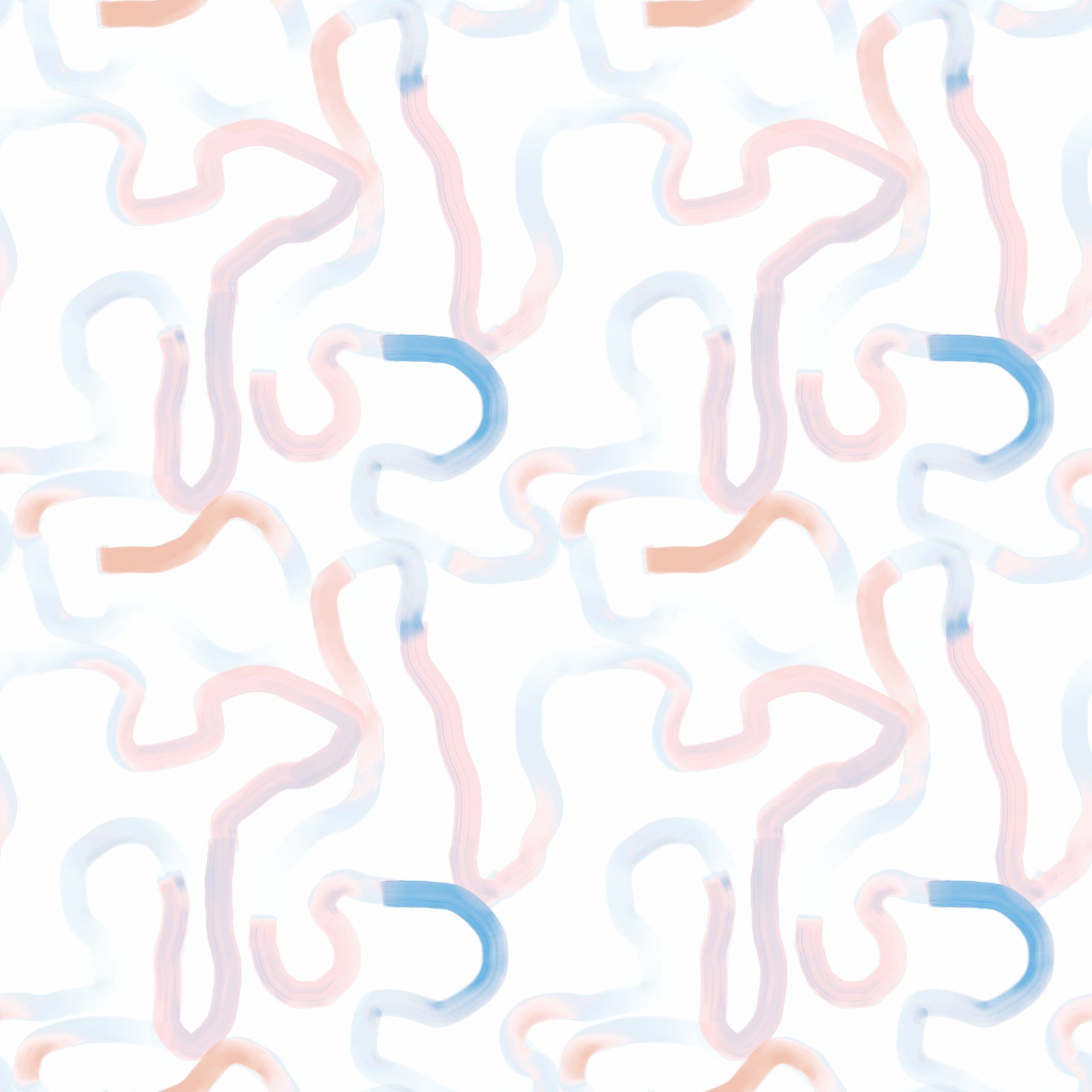 Soft Pastel Ribbon Motion Wallpaper⁠